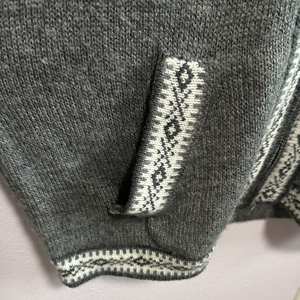 Gray Alpaca Patterned Sweater - Picture 5 of 8